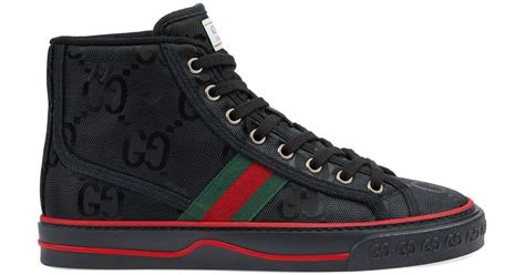 black gucci ice breaker with green accents|gucci shoes for women.